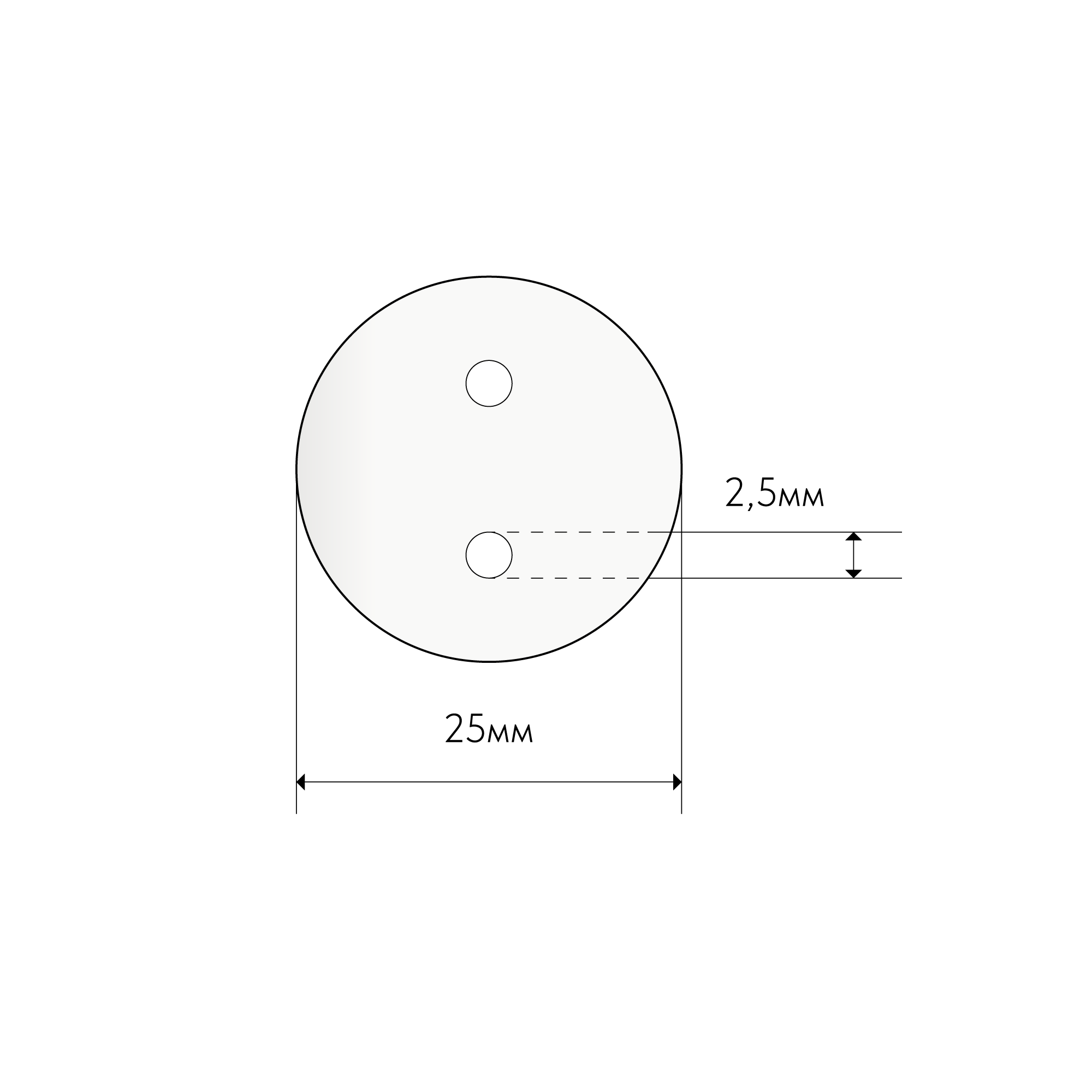 RFID Датчик для одежды 2,5⌀ — фото товара